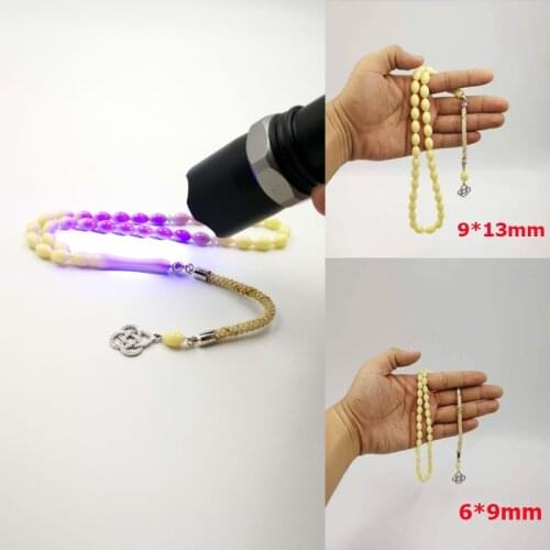 Ultraviolet light discolour Rosary Special Muslim Everything is new tasbih Eid Ramadan Gift for eid Tesbih 33 Islam bracelet