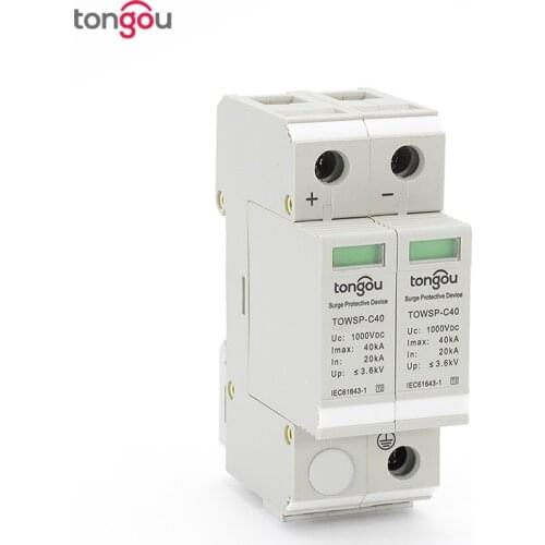 SPD DC 1000V 20KA~40KA House Surge Protector Protective Low-voltage Arrester Device