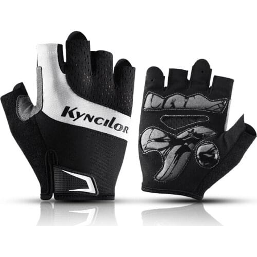 Unisex Cycling Gloves Anti-Slip Half Finger Bicycle Gloves Summer Breathable Stretchy Sports Gloves for Men Women