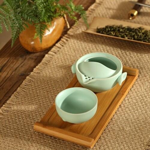 High Quality Celadon Tea Set 1 Tea Pot 1 Cup Gai wan Ceramic Teapot kettle Tea Pot Tea set Cup Set