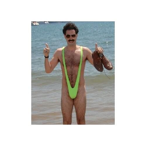 Green Borat Mankini Thong Lingerie Fancy Dress men panty