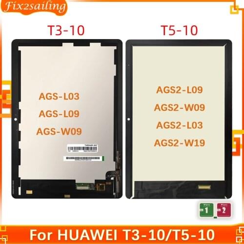 LCD Display For Huawei MediaPad T3 10 AGS-L03 AGS-L09 AGS-W09 T5 10 AGS2-W09 AGS2-AL00HA Touch Screen Digitizer Assembly