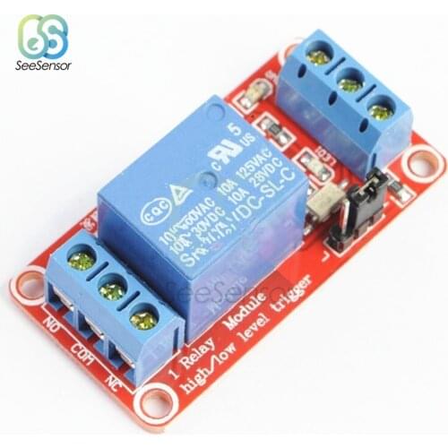12V 1 Channel High Low level Trigger Relay Module Board Shield with Optocoupler Isolation Relay Module for Arduino 5V 9V 24V