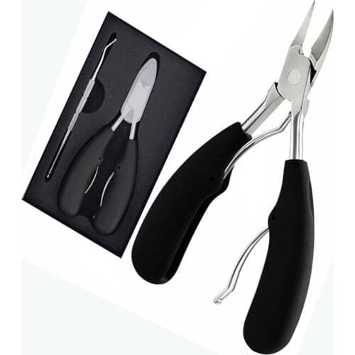 1 PCS Dead Skin Scissors with Nail Knife for Nail Clippers Stainless Steel Rubber Handle Multifunctional Nail Tools Kits