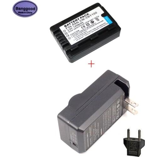 Lot 2PCS 3.6V 1200mAh VW-VBY100 VW VBY100 Camera Camcorder Battery For Panasonic HC-V201 HC-V110 HC-V110GK HC-V110K HC-V110P