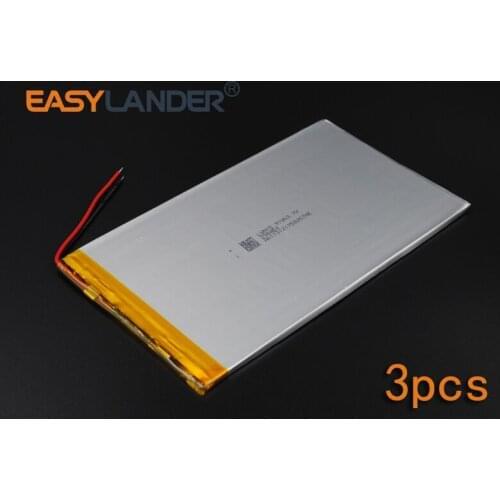 3pcs/Lot 3.7V 4500mAh 2984145 Rechargeable li Polymer Li-ion Battery For Bluetooth Notebook Tablet PC electronics safety lamp