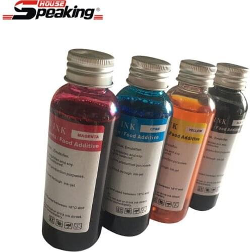4 color food ink for HP print head three sets packing