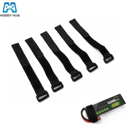 5Pcs / lot 25cm Hobby Hub Magic Sticker Strap Lipo Battery Ribbon Fastener Reusable Cable Tie Wrap for 250 450 500 550 Quadcopt