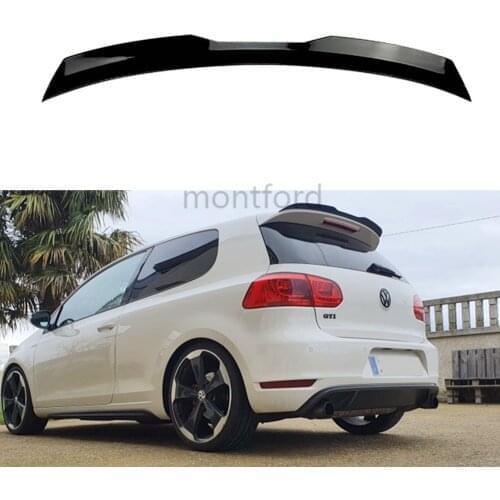 For Volkswagen GOLF MK6 GTI spoiler 2010-2013 GOLF 6 GTI spoiler quality ABS material rear wing color rear