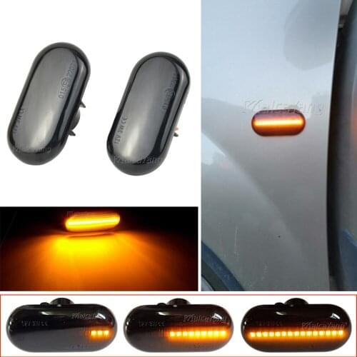 Car Light Dynamic Flowing Turn Signals LED Indicator Side Marker Light For Renault KANGOO Megane TWINGO CLIO I MASTER II