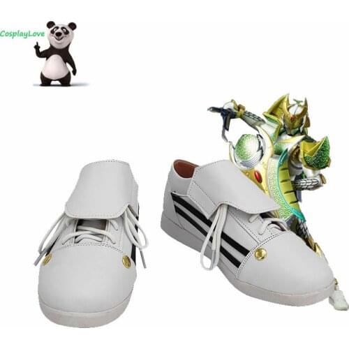 CosplayLove Masked Rider Kamen Rider Zangetsu White Shoes Cosplay Long Boots Leather Custom Made For Boys Male