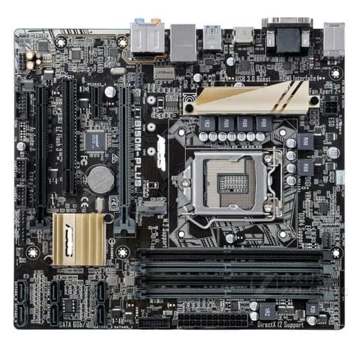 ASUS B150M-PLUS DDR4 LGA 1151 used Desktop Motherboard 64GB USB2.0 USB3.0 HDMI-compatible DVI VGA B150 mainboard