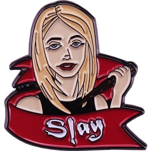 Buffy The Vampire Slayer Enamel Pin Feminist Flair Brooch