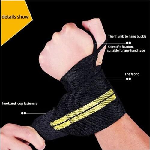 Fitness Wrist Band Winding Elastic Wristband Sweat Absorption Breathable Fitness Bandage Wristband Weight Lifting Wristband