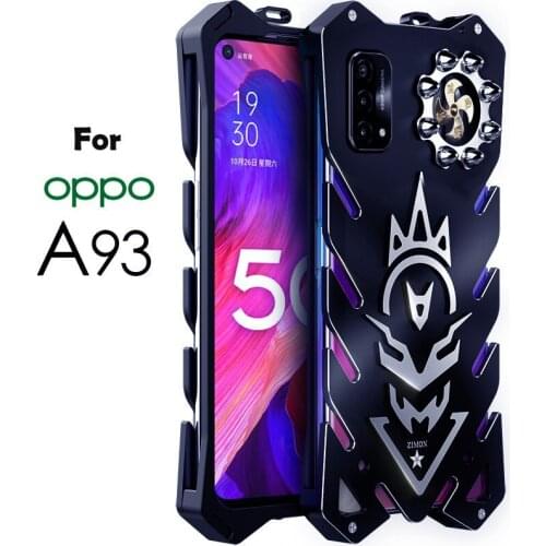 Heavy Duty Protection Bullet Phone Case For OPPO A93 Case Shokcproof Full Cover Aluminumu Metal Armor Coque For OPPO A93 Funda