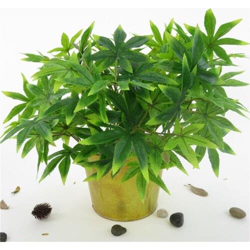 Artificial Fake Maple Leaves Foliage Simulation Hanging Garland Wedding Home