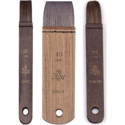 ArtSecret Free Shipping 2040F 2040FB Hake Watercolor Painting Brush Pony Mixed Ox Ear Hair Wood Handle Artist Tool For Gouache