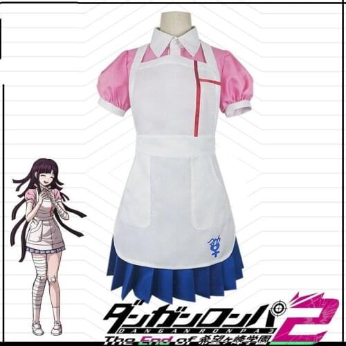 Danganronpa 2 Mikan Tsumiki Cosplay Costume Carival Party Halloween Costume Cute Uniform Sets
