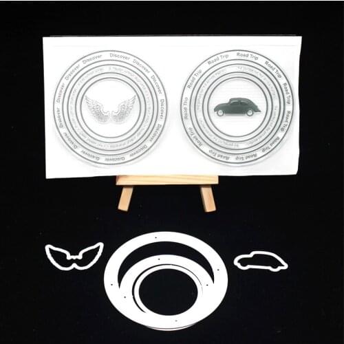 KSCRAFT Road Trip Transparent Clear Silicone Stamps for DIY Scrapbooking/Card Making/Kids Fun Decoration Supplies