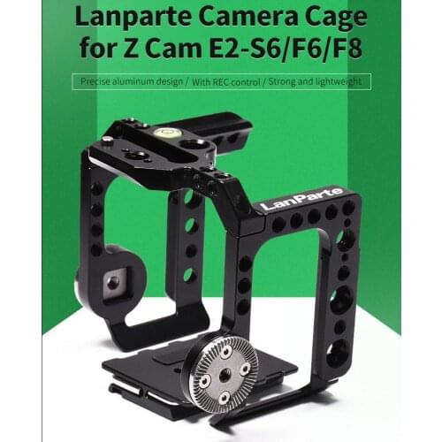 Lanparte Lightweight Camera cage for Z Cam 2 S6/F6/F8 Camera with Offset Cold Shoe Mount and Cable Clamp DSLR Accessories