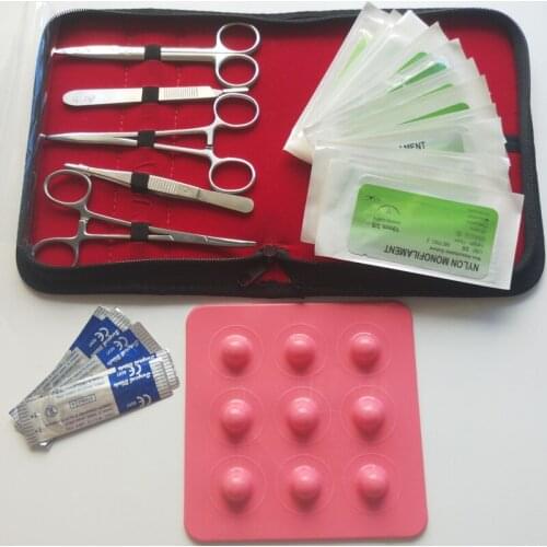 Suture Practice Kit De Sutura Quirurgica Pad Medical Tools Nursing Traumatic Surgical Trainer Training Thread Needle