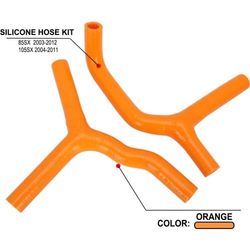 Silicone Radiator Coolant Reinforced Hoses Kit For KTM SX85 03-10 SX105 07-11 MX Enduro Dirt Bike Racing Offroad Motorcycle