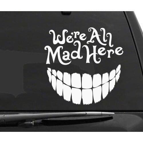 Cover scratch car stickers Cheshire cat external accessories car supplies decorative bumper window refrigerator PVC