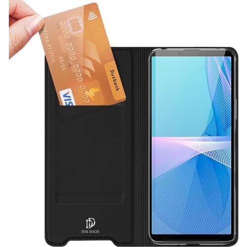 Original Dux Ducis Pu Leather Case Luxury Thin Flip Wallet Case Cover For Sony Sony Xperia 1 5 10 Iii Phone Cases