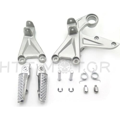 Aftermarket Free Shipping Motorcycle PartsSilver Front Rider Foot Peg Brackets Fit For Honda CBR1000RR 2008 2009 2010 2011POLISH