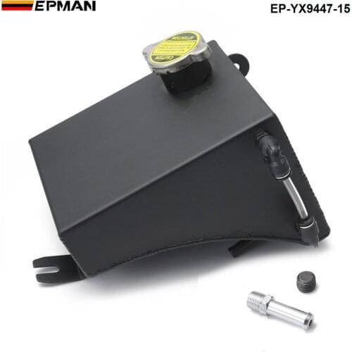 Polished Aluminum Radiator Coolant Overflow Tank Can For Nissan 240SX S13 Silvia EP-YX9447-15