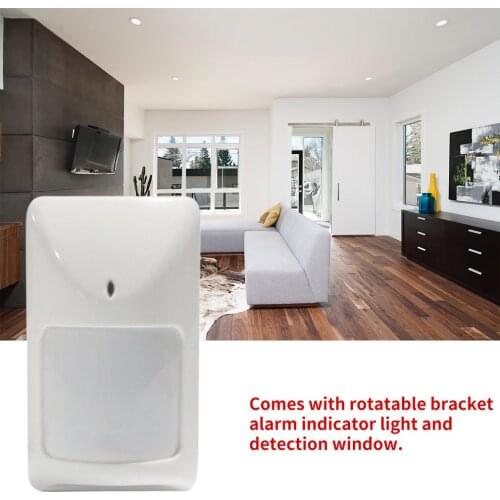 Wired Infrared Detector Indoor Wide Angle PIR Detector 720 Household Business Security Burglar Alarm Accessory
