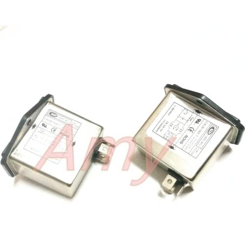 Power EMI filter CW2B 06A T socket switch 220V single-phase AC