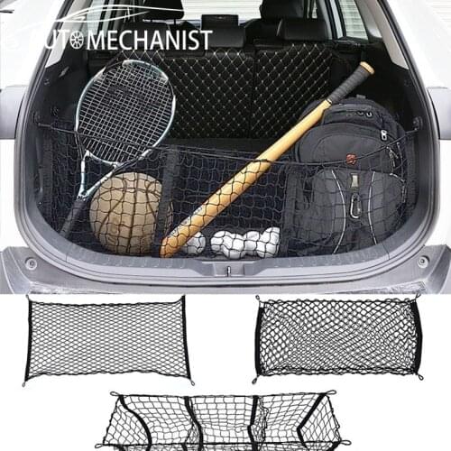 Car Trunk Organizer Net Auto Mesh Organizer Nets Trunk Rear Storage For Car Cargo Luggage Nylon Elastic Net Holder Stowing Tidyi