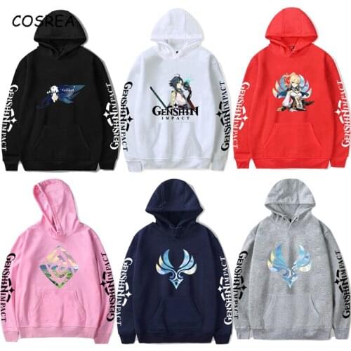 Game Genshin Impact Hoodies Jean Cosplay Hoodie Printing Long Sleeve Jackets Tops Hooded Sweatshirt Coat Outwear Spring Autumn