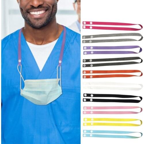 Rope Adjustable Face Masks Extension Lanyard Handy&convenient Safety Ear Holder Portable Mouth Maskse Hang on Neck Rope Hooks
