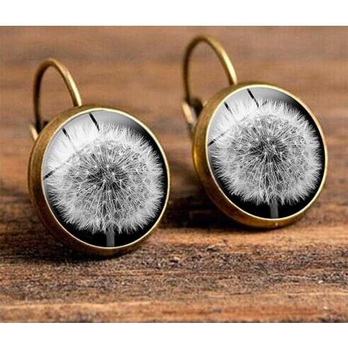 Huitan Cute Art Picture Design Drop Earrings for Women Handmade Funny Accessories Dance Party Birthday Girl Gift Fashion Jewelry
