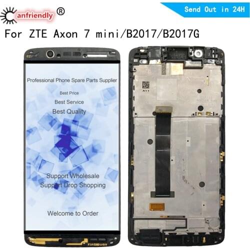 5.2" For ZTE Axon 7 mini B2017 B2017G Axon7mini LCD Display+Touch panel Screen Digitizer with frame Assembly Replacement lcds