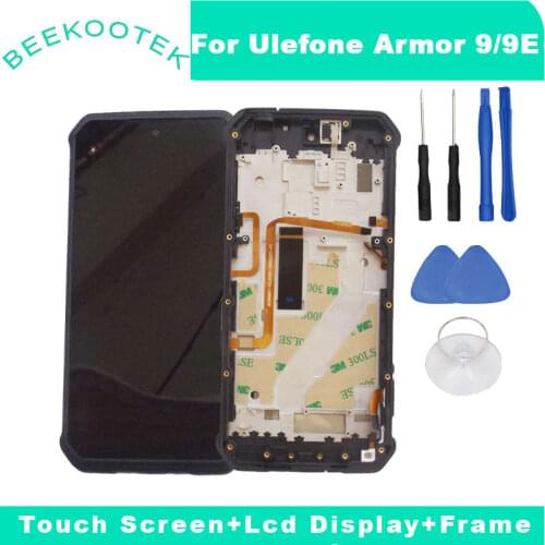 New Original Ulefone Armor 9E LCD Display and Touch Screen+Frame Assembly Replacement With Tools For Ulefone Armor 9 Cell Phone