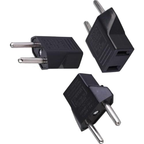 1 PCS Power Plug Adapter US To EU Euro Europe Plug Power Socket Converter Travel Adapter US to EU Electrical Socket QBMY
