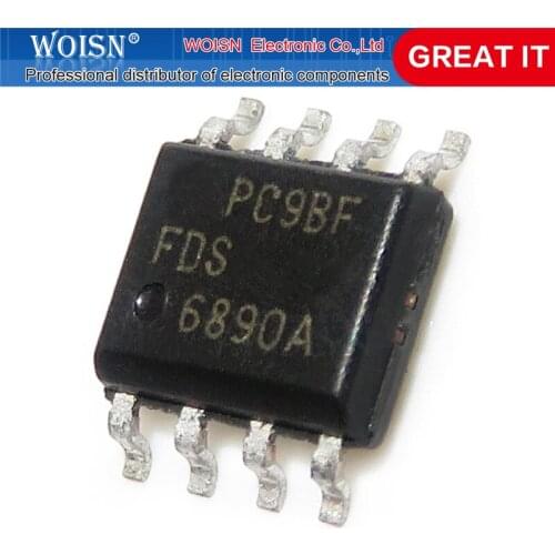 1pcs/lot FDS6890A FDS6890 SOP-8 In Stock