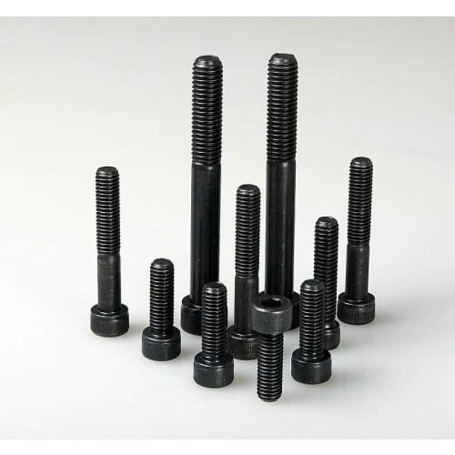 15PCS DIN912 HEXAGON SOCKET HEAD CAP SCREWS Class 12.9 Black M5*6/8/10..130mm