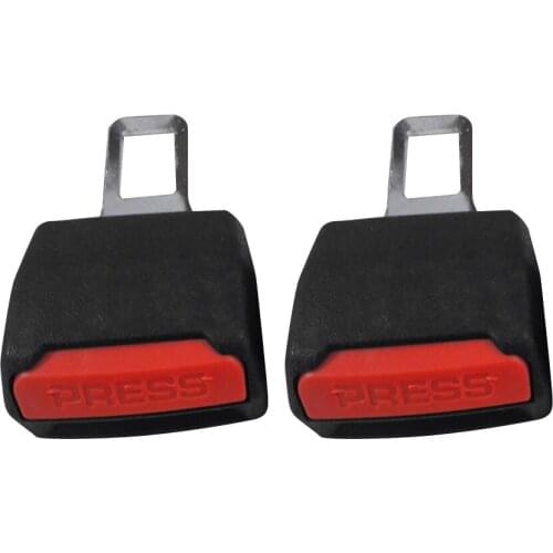 2x Universal Car Safety Seatbelt Buckle Plug Extender Clasp Replacement Clip Extension Belt Buckle