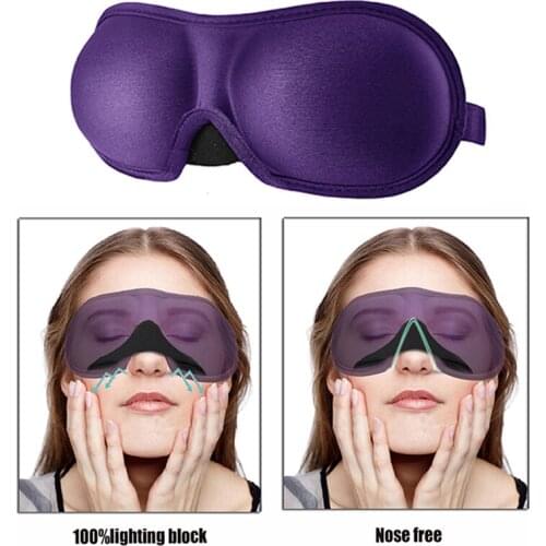 1Pcs 3D Sleep Mask Natural Sleeping Eye Mask Eyeshade Cover Shade Eye Patch Women Men Soft Portable Blindfold Travel Eyepatch