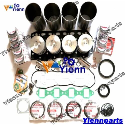4D88E 4D88-1 4D88E-3 4D88E-5 Overhaul Rebuild Kit With Liner Piston Ring Bearing Set For Komatsu Diesel Engine Spare Parts