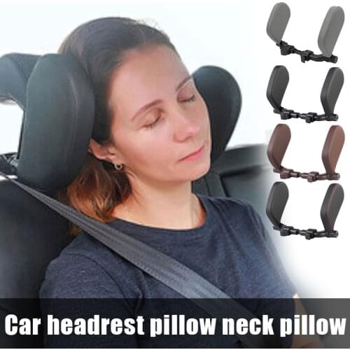 Car Neck Headrest Pillow Cushion Seat Support Head Restraint Seat Pillow Headrest Neck Travel Sleeping Cushion Durable M