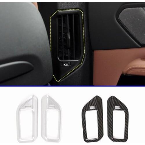 2pcs For BMW X5 G05 X7 G07 2019-2020 Car Accessories ABS Car B Pillar Air Vent Frame Trim