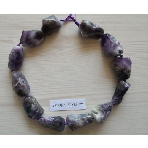 B0039 Natural 18x28mm-19x36mm Freedom Fancy Purple Amthyst Gems Stone Loose Beads 15'' Strands Jewelry Making DIY