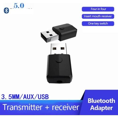 Bluetooth 5.0 Audio Transmitter Receiver Adapter 3.5MM AUX USB Music Stereo Wireless Adapters For TV PC Speaker 2020 New