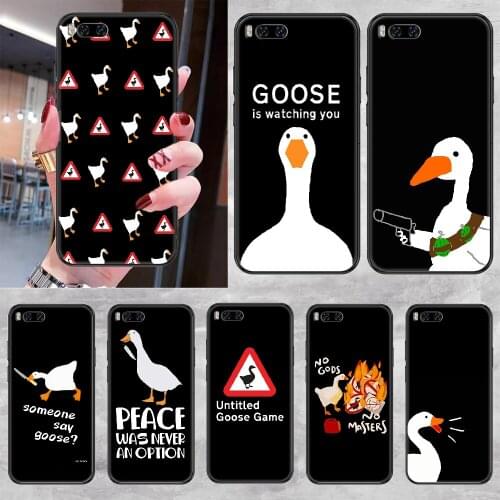 Game Untitled Goose Phone case For Xiaomi Mi Max Note 3 A2 A3 8 9 9T 10 Lite Pro Ultra black 3D bumper pretty hoesjes fashion