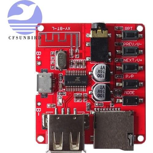 New Bluetooth decoder board MP3 lossless car speaker amplifier modified Bluetooth 4.1 circuit board